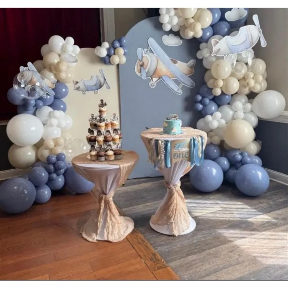 Airplane Vintage watercolor Props decorations backdrops cutouts signs table cent